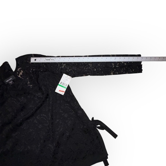 NWT KAREN KANE Black Long Sleeve Floral Lace Blouse - Large - Picture 15 of 17